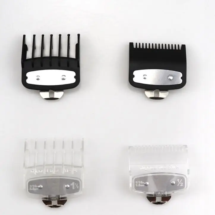 hair clipper with metal clip 2PCS Professional Cutting Guide Comb Hair Clipper Limit Comb with Metal Clip