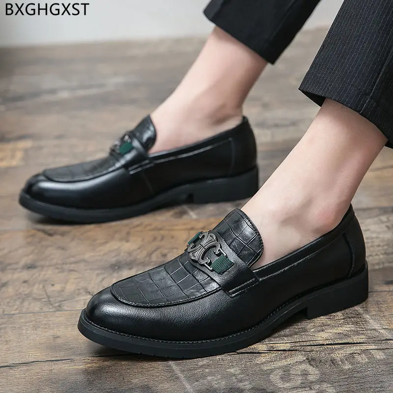 Coiffeur Slip on Shoes Men Black Mens Loafers Shoes Luxury Dress Shoes for Men Office 2024 Zapatos De Vestir Para Hombres Sapato