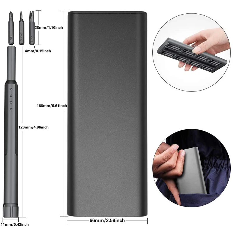 Screwdriver Set 50 in 1 Precision Screwdriver Magnetic Phillips Torx Hex Screwdriver Bits Mobile Phone Repair Hand Tool Kit