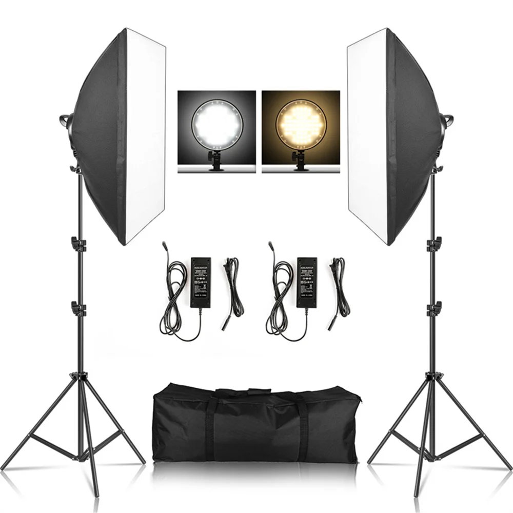 Softbox Light Photography Kit Photo 2M Tripiod for Soft Box Disc Light LED Photo Studio Stand Lighting Shooting Lamp Video