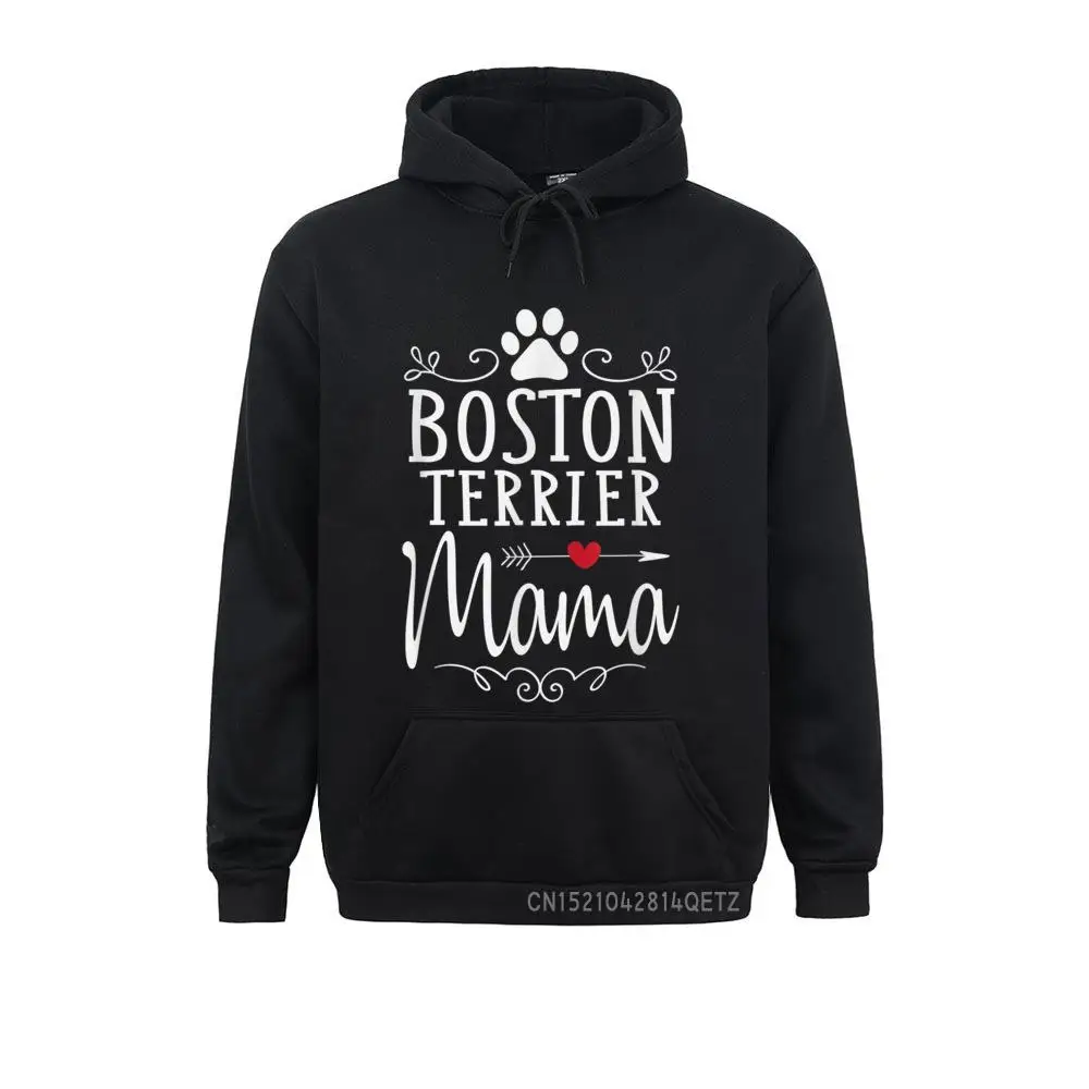 

Boston Terrier Mama Funny Boston Terrier Lover Top Gift Chic Sweatshirts Long Sleeve Slim Fit Mens Hoodies Casual Sportswears
