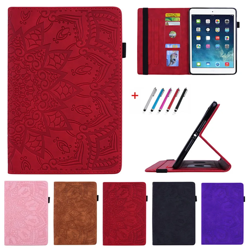Case For new iPad Air 3 Case 10.5 inch Model A2152 A2153 A2154 A2123 Embossed PU Leather Wallet Tablet for iPad Air 2019 Case