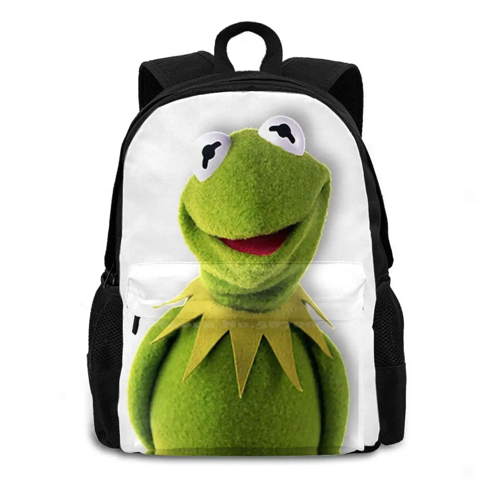 Happy Kermit Large Capacity School Backpack Laptop Bags Kermit Happy Formal Kermit Kermit Formal Funny Memes