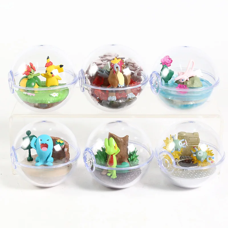 Pokemon Terrarium Collection Figure Vol.7 Pikachu Wobbuffet Treecko Pidgeotto Mew Magnemite