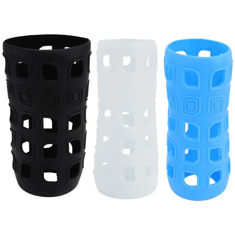 3pcs Silicone Bottle Sleeves Heat Insulated Cup Sleeves Non-Slip Wraps For Mugs Ceramic Glass Cup Water Bottle Kettle Cover