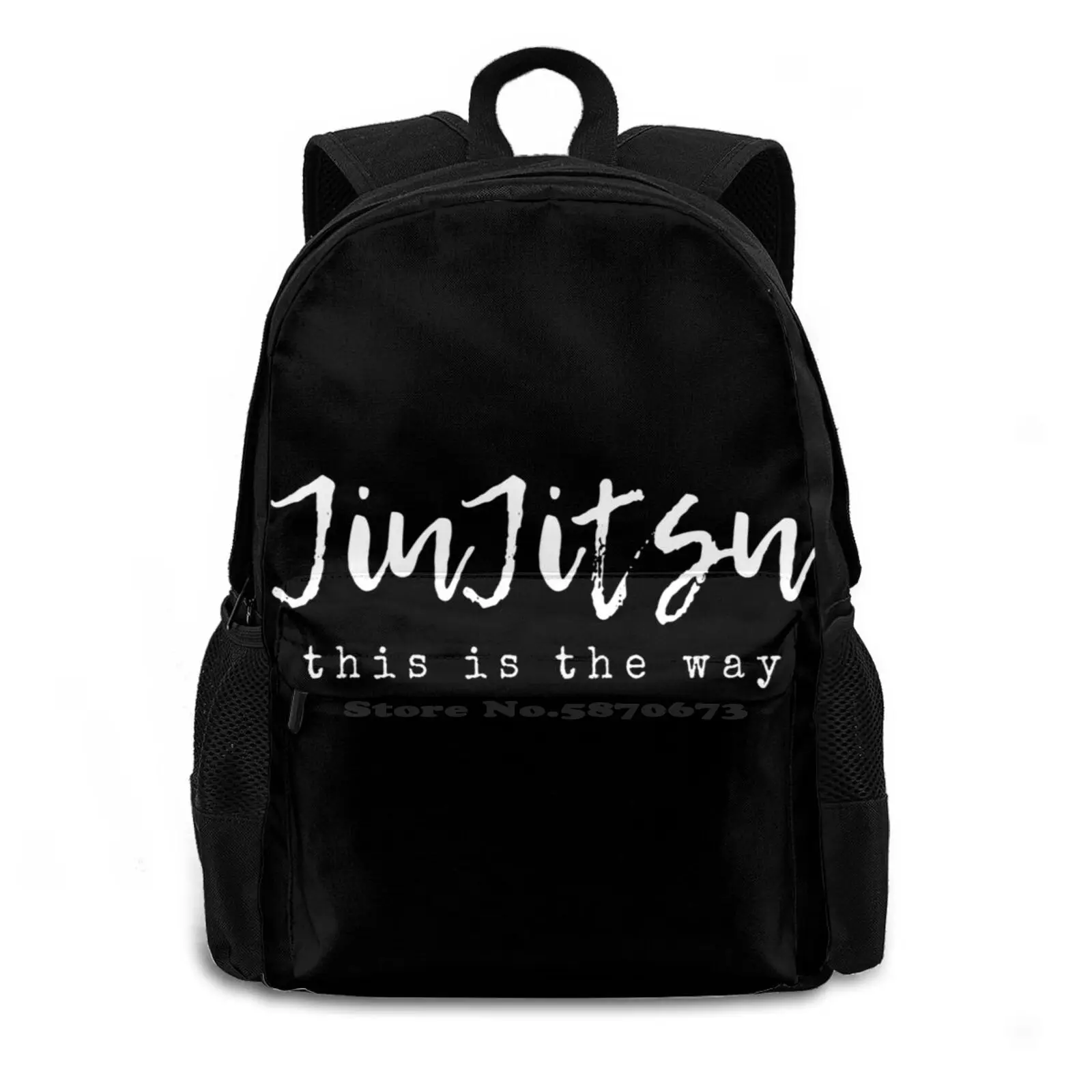 Jiu Jitsu This Is The Way Cool T-Shirt Backpack For Student School Laptop Travel Bag This Is The Way Martial Arts Bjj Brazilian