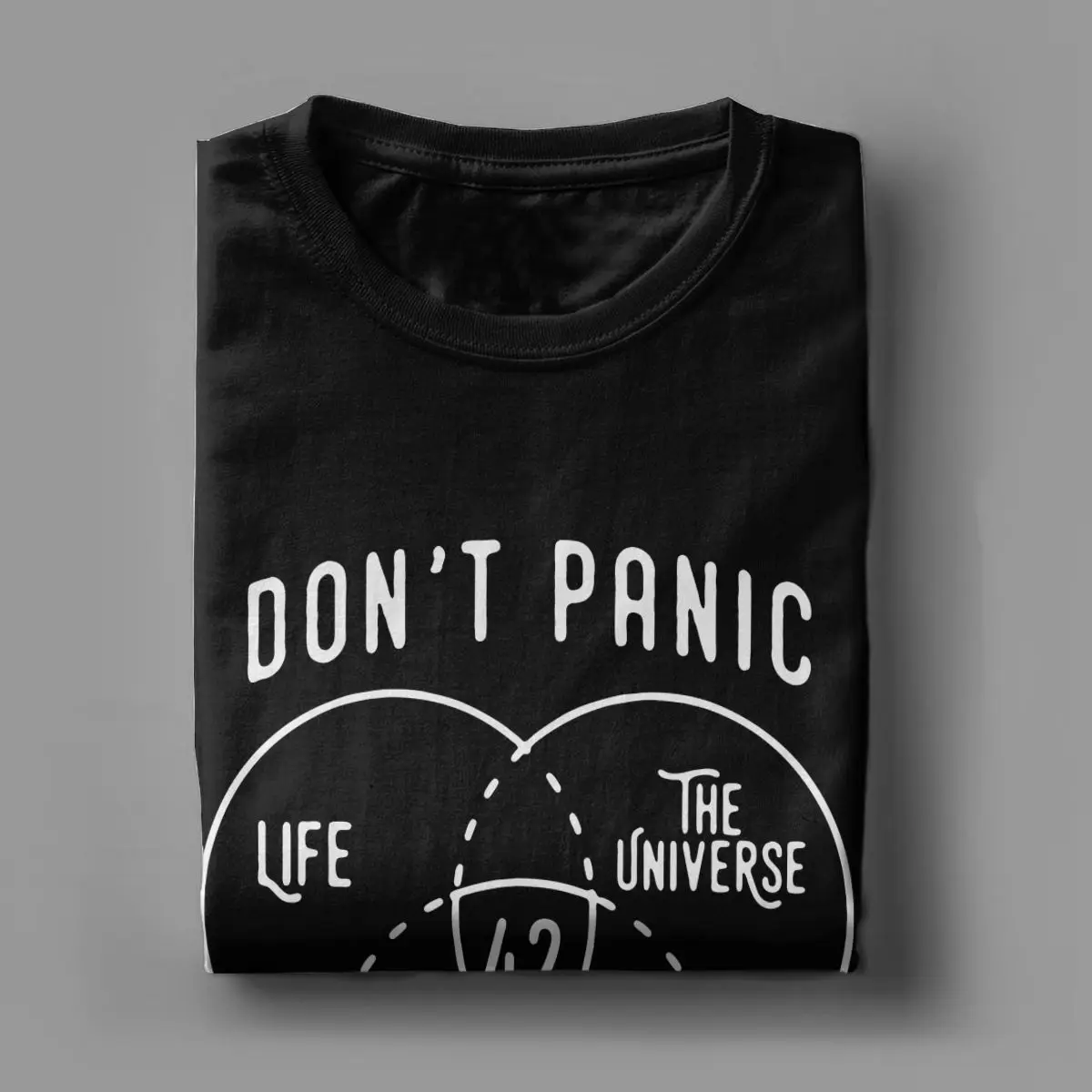 42 The Answer To Life The Universe And Everything Douglas Adams T Shirt for Men Pure Cotton T-Shirt O Neck Tees Summer Clothing