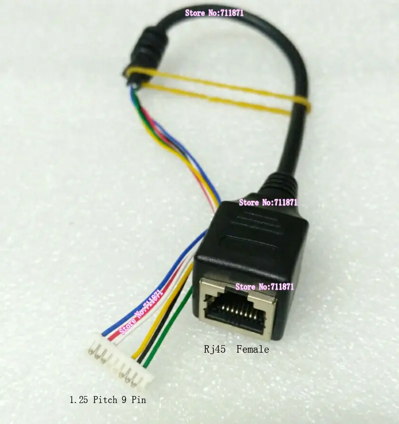 

1,25 Шаг 9P Rj45 шина 8P сеть Rj45 гнездо к 9-контактному гнезду Кабельная линия PH1.25 9P до 8P Rj45 Ethernet сетевая линия 9P до 8P