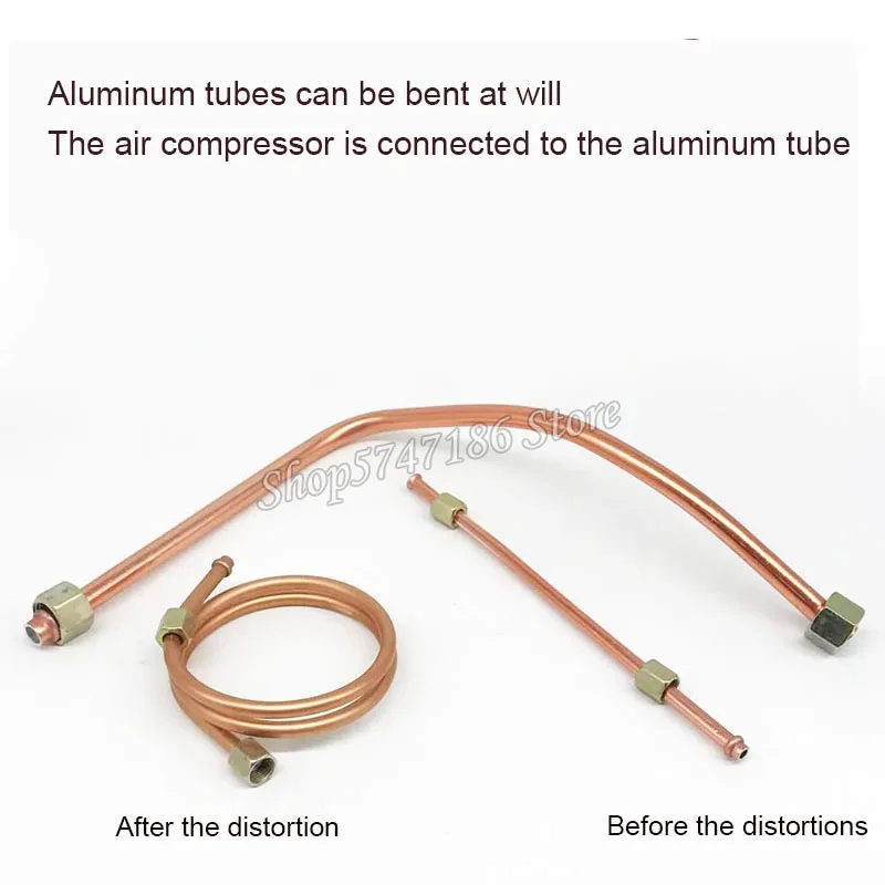 Air Compressor Fittings Air Pump Elbow Pressure Switch Connected to Aluminum Pipe Bridge Intake Pipe