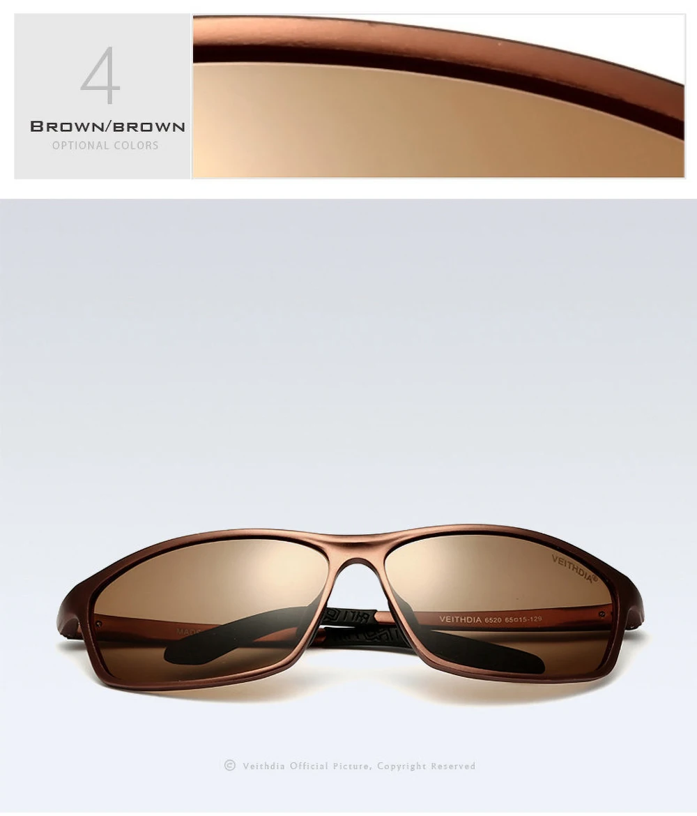 VEITHDIA Polarisierte Vintage-Sonnenbrille für Männer und Frauen, UV400, Sport, Outdoor, Fahren, Brillen, Fahrradbrille, Zubehör, männlich, 6520 – Detail 21