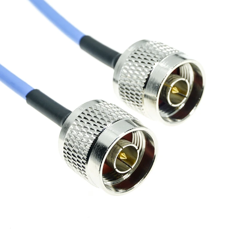 

N type male to N male plug connector0.086" RG405 Semi Flexible Coaxial Cable RG-405 50ohm Blue