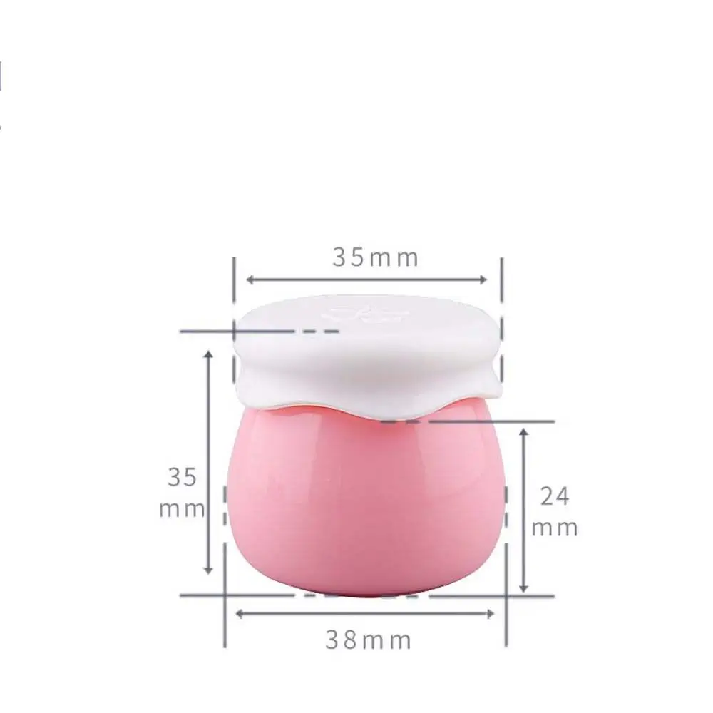 1pct High Quality 10g Acrylic Portable Refillable Bottles Face Cream Jar Lotion Cosmetics Bottle Fruit Shape