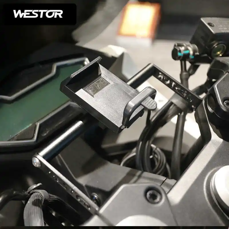 for Cfmoto 250sr Special Central Modified Mobile Navigation Bracket Docking Station Charging Voltage Display Westor