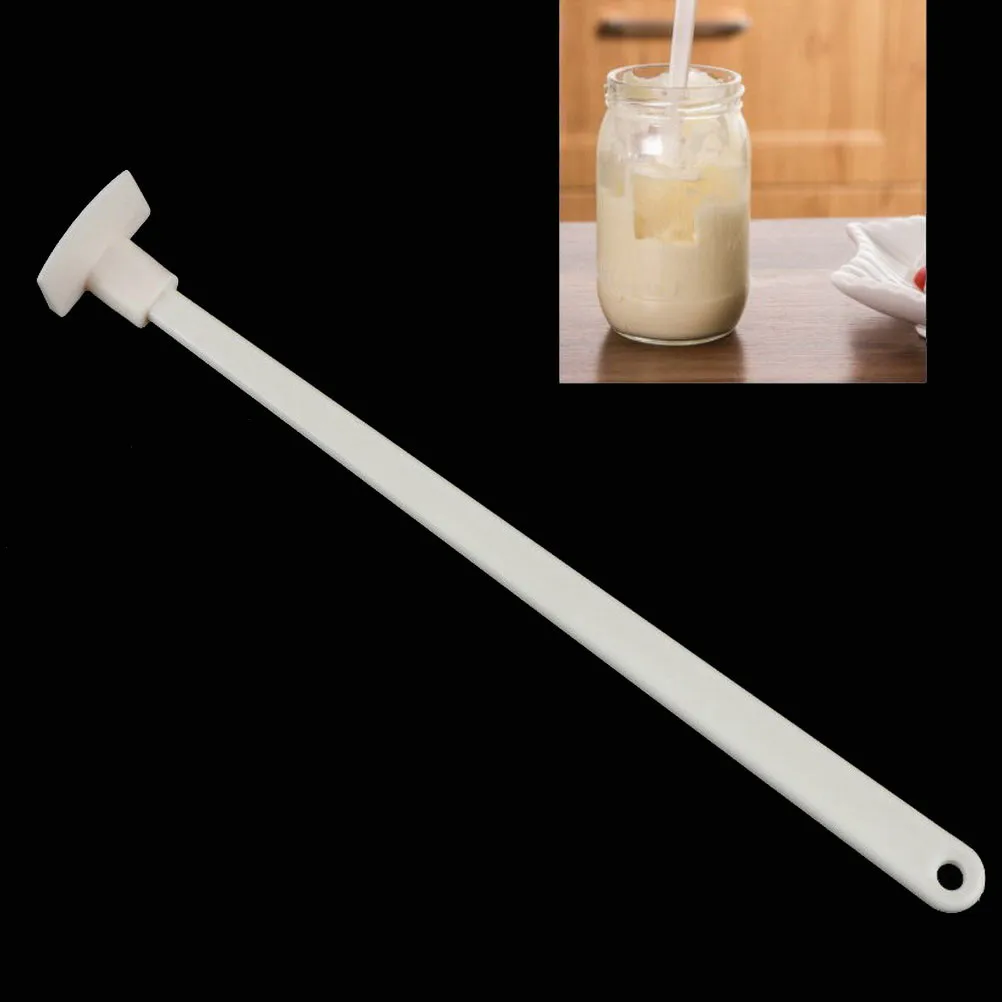 Silicone Scraper Pastry Butter Ketchup Spatula Bottle Baking Scraper Long Handle for Silicone Jam Sauce Batter Cake Model Tool