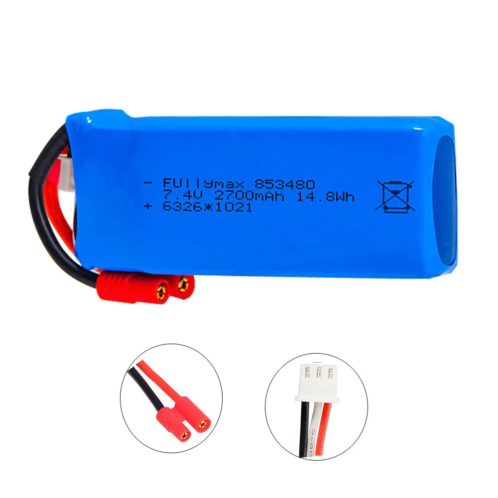 

7.4V 2700mAh 25C 2S upgrade Lipo Battery For Syma X8W x8c X8G X8HC X8HW X8HG HQ899 RC Quadcopter Spare Parts 7.4V RC toy Battery