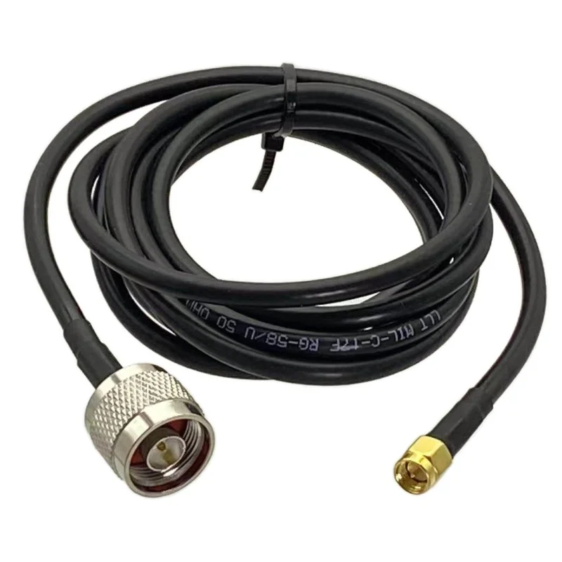 1pcs RG58 N Male Plug to SMA Male Plug Connector RF Coaxial Pigtail Jumper Cable New 6inch~50M