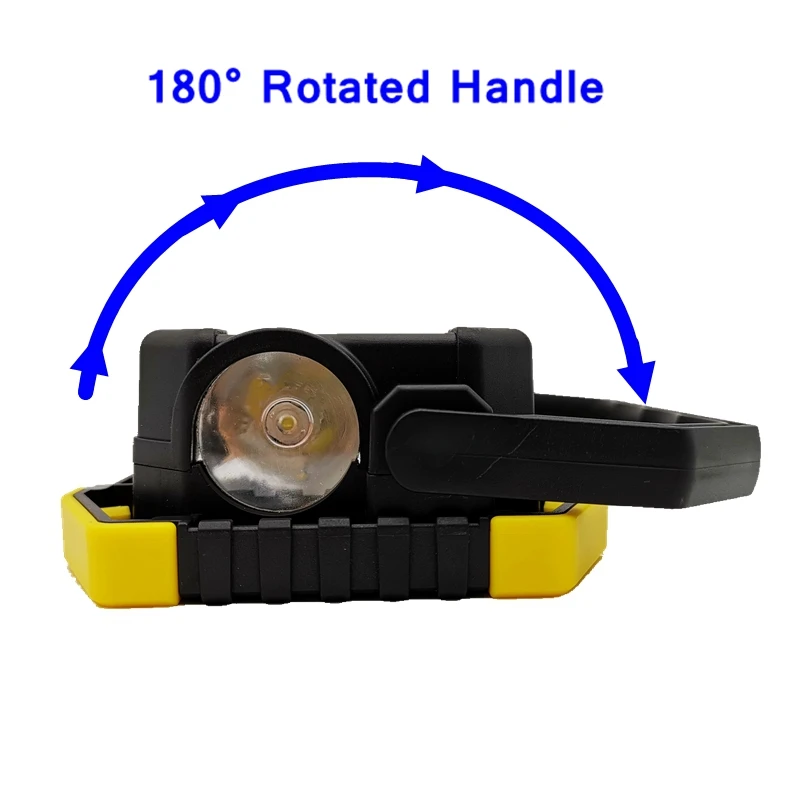 High power AA Battery working lamp side led flashlight and double COB Lantern also Portable LED flood light for car repairing