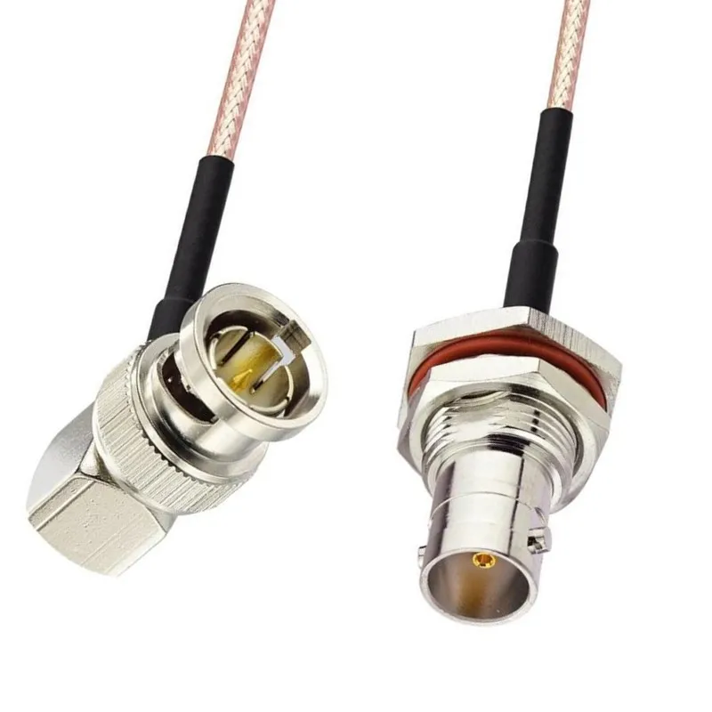 BNC Male Straight Right angle To BNC Male Female 75 Ohm RG179 Pigtail Cable for HD-SDI 3G-SDI Vedio CCTV Camera Camcorder