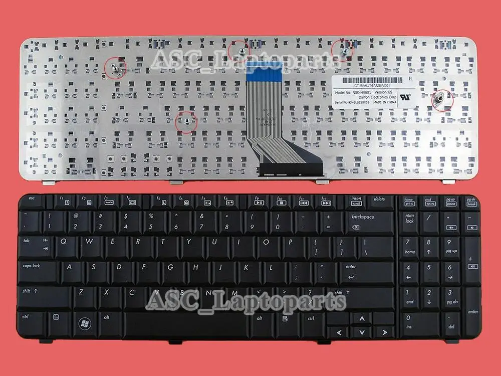 

Новая клавиатура US QWERTY для ноутбука HP Compaq CQ61 CQ61-100 300 Presario G61