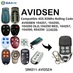 2pcs AVIDSEN garage door remote control 433mhz rolling code handheld transmitter AVIDSEN garage command key fob