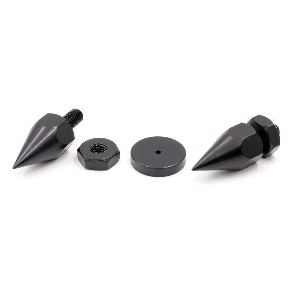4PCS M8x40 M6x40 M10x40 Speaker Spike Amplifier Shockproof Isolation Stand Feet Cone Base Pads
