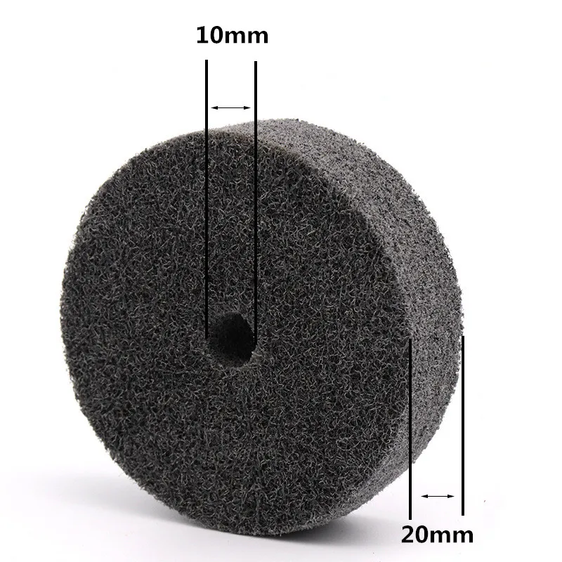 Roue de polissage en fibre de nylon, non tissée, 75x20x10mm, 1 pièce