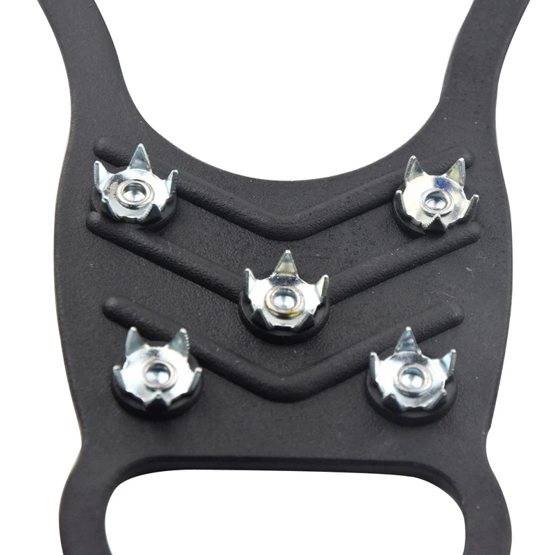 1 Pair 8 studs Anti-Slip Ice Gripper Spike Winter Climbing Anti-Skid Snow Spikes Grips Cleats Over Shoes Covers Crampon