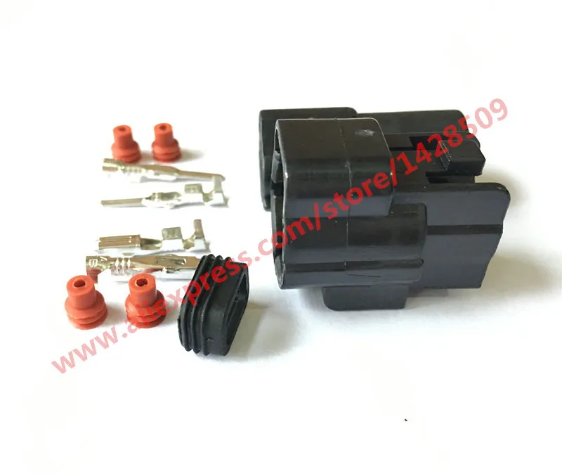 1 Set 2 Pin 174354-2 174352-2 Female Male Waterproof Wire Connector Plug Car Auto Sealed Car Truck Denso Connectors