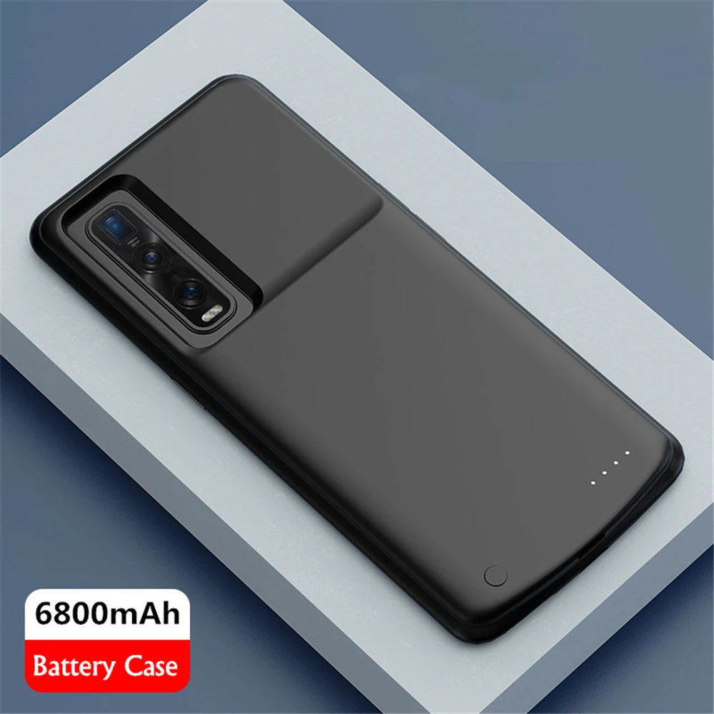 For OPPO Find X2 Pro Battery Cases 6800mAh Portable Charger Power Bank Extrenal Battery Cover for OPPO Find X2 Charging Case