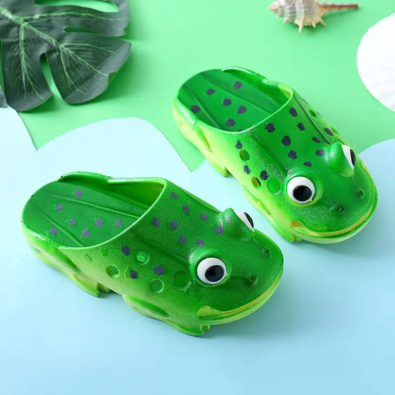 New Arrival Funny Slipper Women\'s Creative Cartoon Shoes Open Toe Cute Frog Indoors and Outdoors Summer Animals Casual Sandals