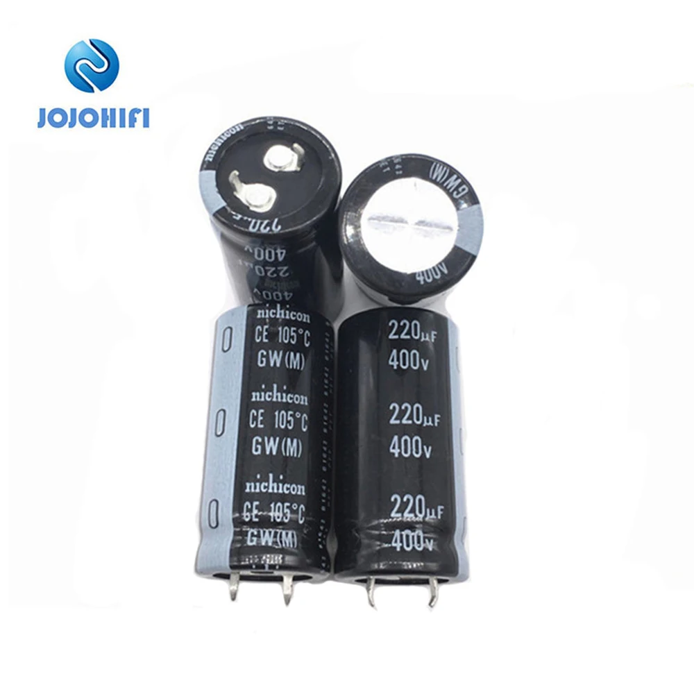 2pcs/4pcs/6pcs/8pc/10pc GW 220UF 400V 22x45mm Pitch 10mm 105°C 400V/2200uf High Frequency Low Resistance Electrolytic Capacitors