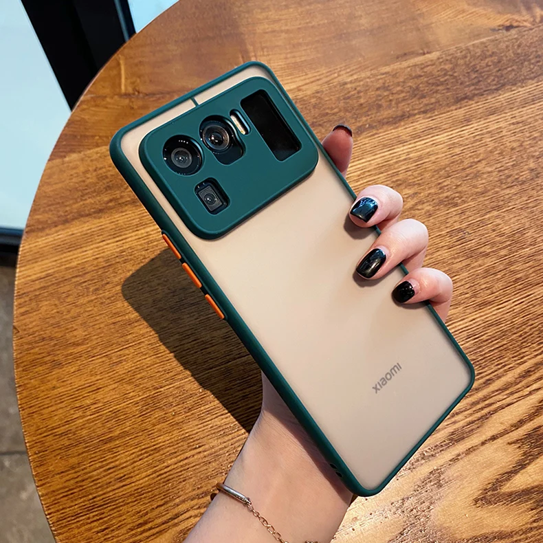 Stoß feste Rüstung matt klar Fall für Xiaomi Mi 11 Lite Ultra 10t Lite Poco F3 X3 GT Redmi Note 7 8 9 9s 10 Hard PC Stoßstangen abdeckung – Detail 5