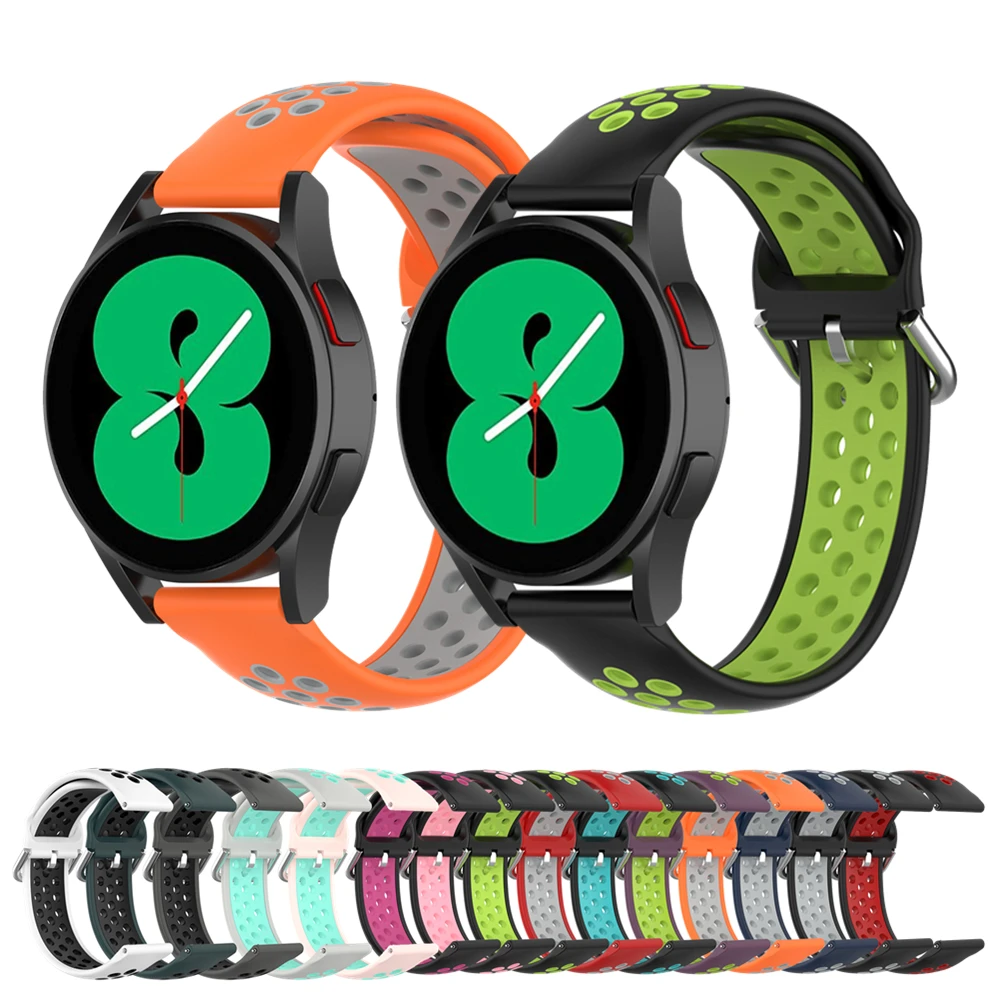 サムスンギャラクシーウォッチ4用シリコンストラップ,スマートウォッチ用40mm,44mm,クラシック,42mm,46mm