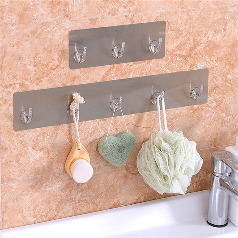 

PP+PVC Wall Mounted Mop Organizer Holder Brush Broom Hanger Storage Rack Kitchen Tool Space Saver Hanger Hooks