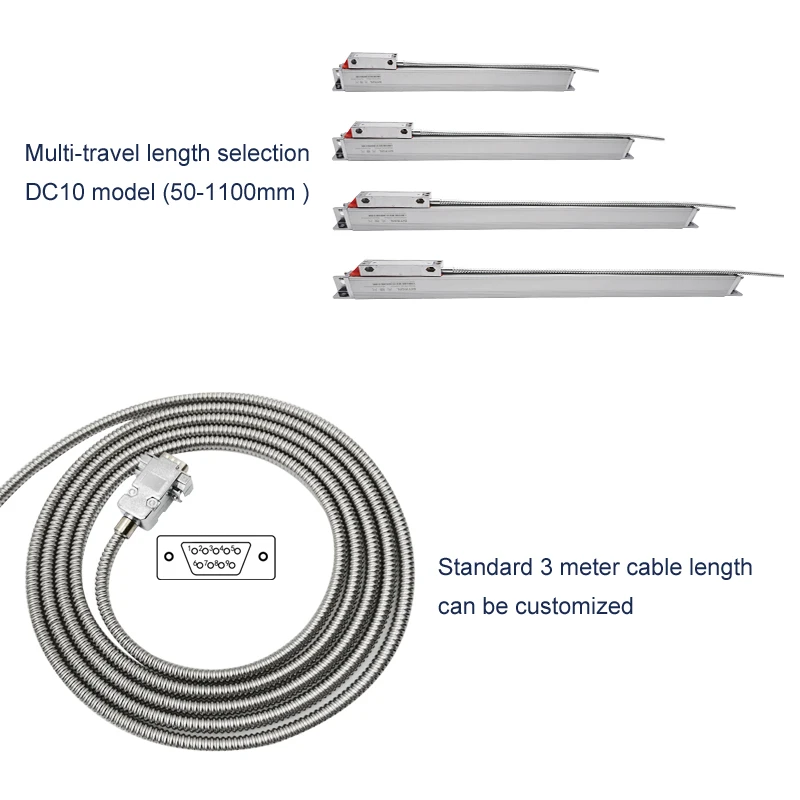 9PIN TTL/RS422 output signal  48''/1200mm machine accessory linear measuring optical digital scale ruler