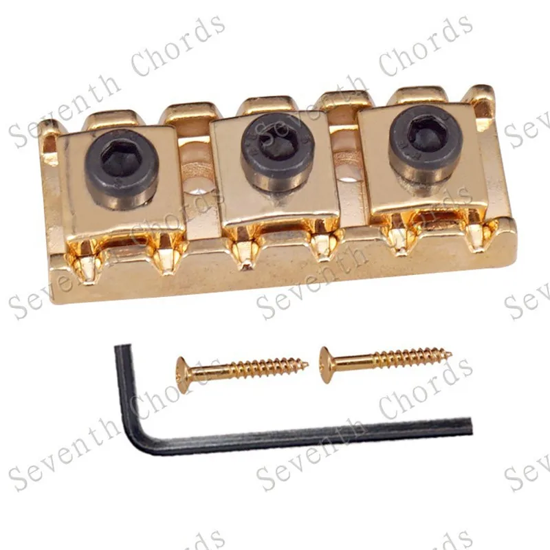 A Set of 42.2MM Gold Guitar Locking Nut Tremolo Reflect Pedal Guitar Accessories Parts Musical Instrument