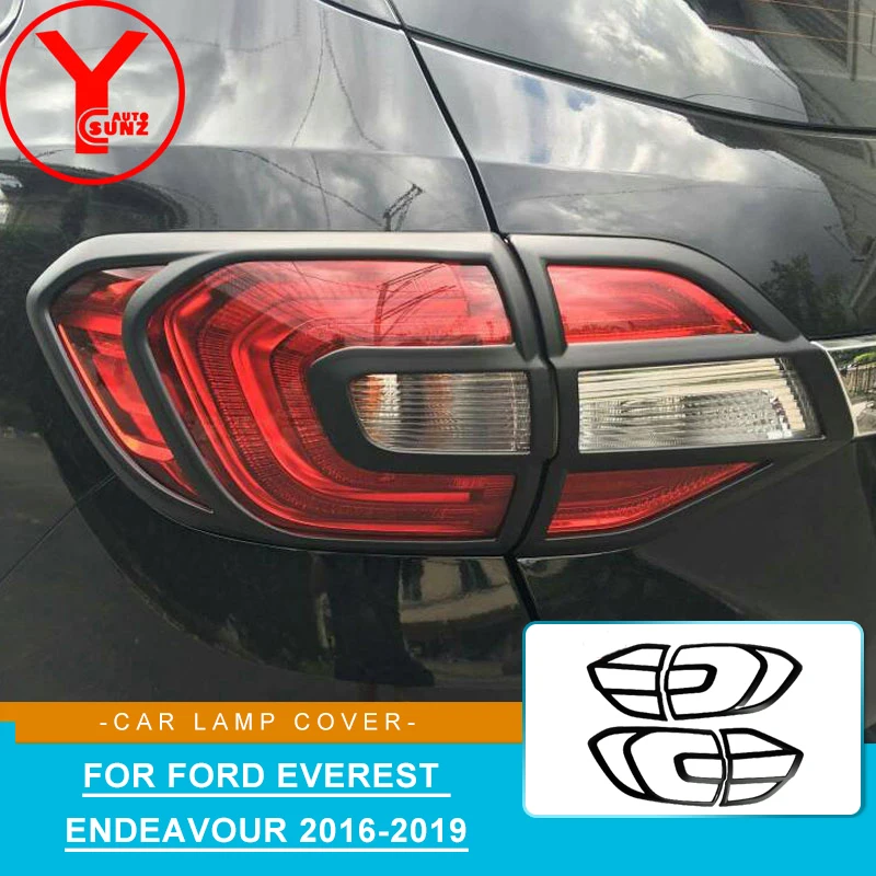 Chromium Styling Light Bar Cover Trim Sticker Rear Lamp Decoration SUV For Ford Everest Endeavour 2016 2017 2018 2019 YCSUNZ