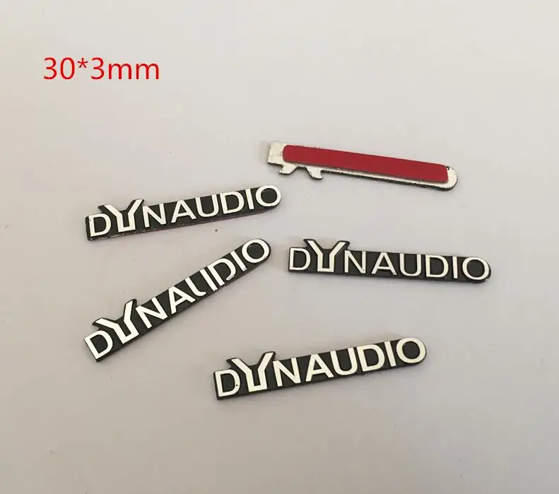 2pcs 5pcs 10pcs 3D DYNAUDIO car Hi-Fi Speaker audio Speaker Badge stereo Emblem sticker car styling accessories