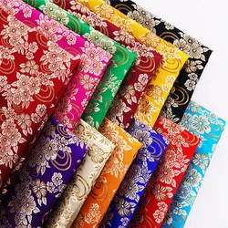 Vintage satin fabric brocade jacquard fabrics for sewing patchwork of cheongsam and kimono of DIY