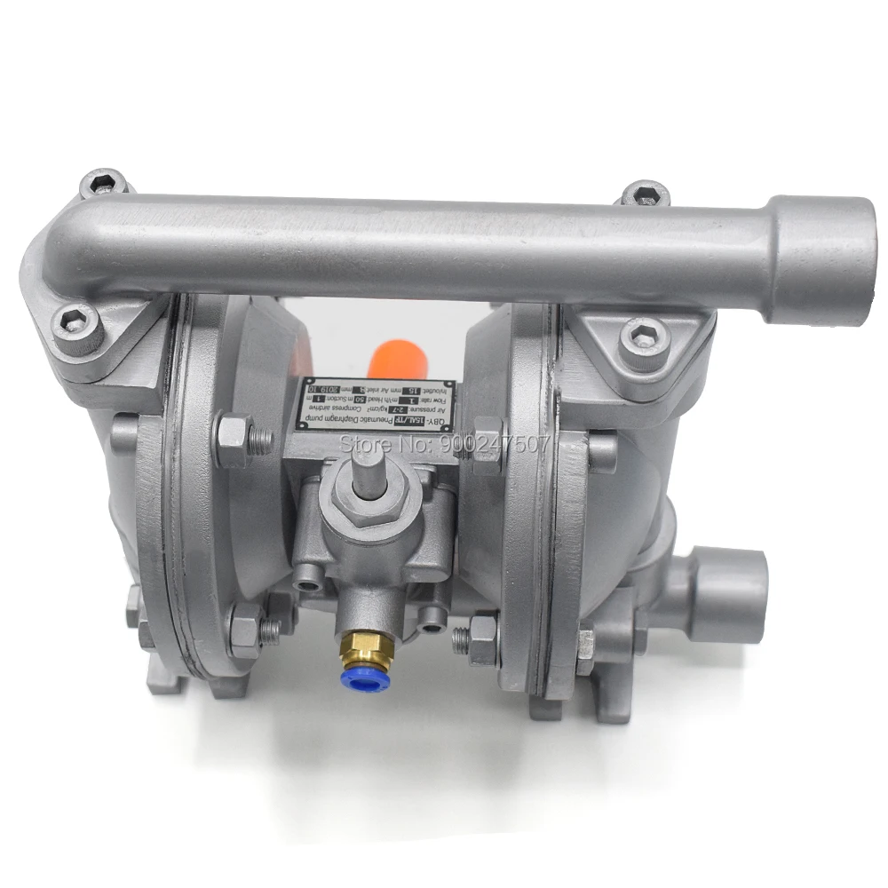 Chemical Pump Air Operated Double Diaphragm Pumps 1/2‘’ 19L/min Pneumatic Aluminum Alloy Liquid Fuel Pump Water Treatment