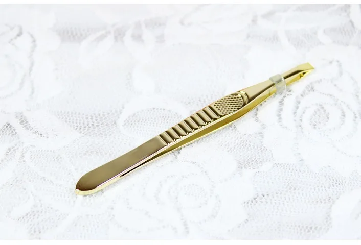 Pinzette per sopracciglia in acciaio inossidabile Pinzette per trucco Pinzette per sopracciglia per ciglia finte Clip per rimozione peli Strumenti per trucco viso Vendita