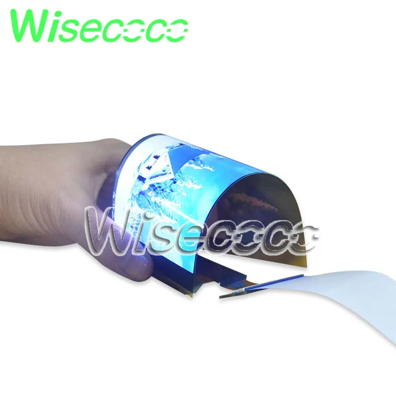 Wisecoco-flexível Oled Raspberry pi com Placa Controladora Amoled Macia Display Ips Ultra Fino Mipi Ips em 2880*1440 Win10 360 Graus