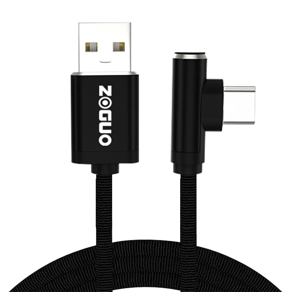 Tipo-c para usb um cabo de carregamento super rápido do telefone móvel de 90 graus 5a para huawei xiaomi lenovo android cabo de dados usb c preto