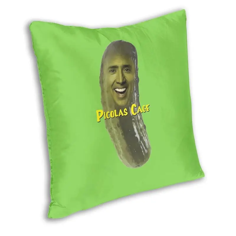 Fashion Picolas Cage Square Throw Pillow Cover Decoration 3D Double-sided Print Funny Nicolas Cage Meme Cushion Cover for Car