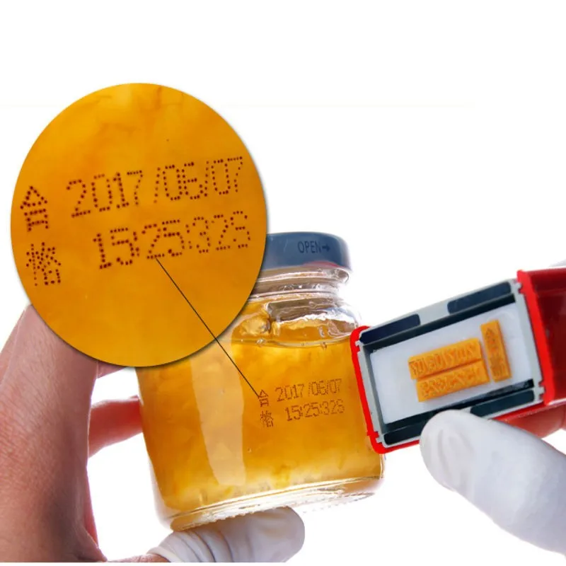 Imagem -05 - Máquina de Estampagem e Codificação Manual a4 Ferramenta de Impressão e Codificação de Data de Produção para Garrafa de Alimentos e Cosméticos