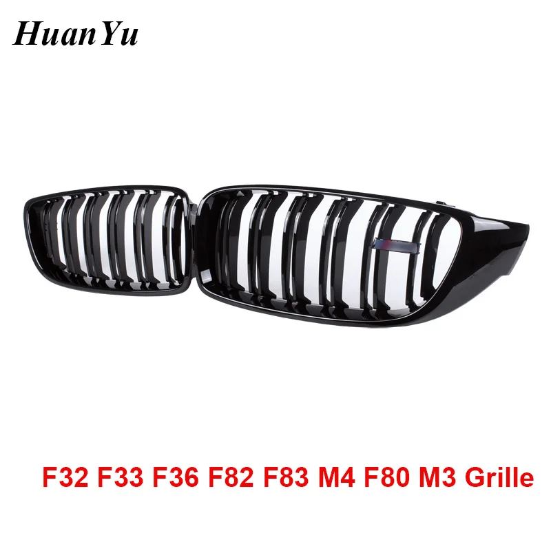 Carbon Fiber F32 Kidney Grille F33 F36 F80 M3 F82 M3 F83 M4 ABS Front Bumper Racing Grill for BMW 4 Series 428i 440i 435i 2014+