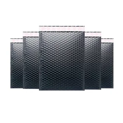 50 Pcs Bubble envelope Black Poly Bubble Mailer Bubble Mailers Padded Envelopes Gift Packaging Lined Poly Mailer Self Seal Bag
