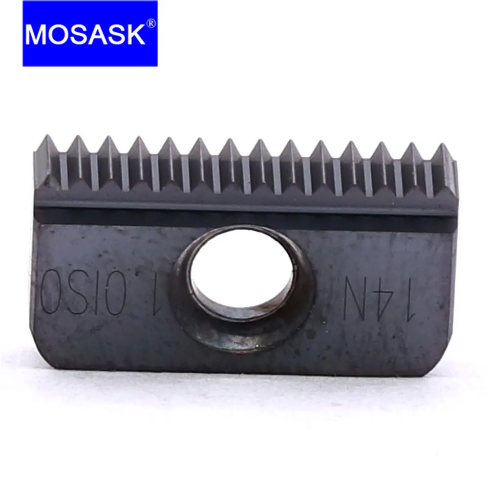 MOSASK 10PCS 12 Internal External  ISO Thread ZM856 Stainless Steel  CNC Lathe Machining Threaded  Milling Carbide Inserts