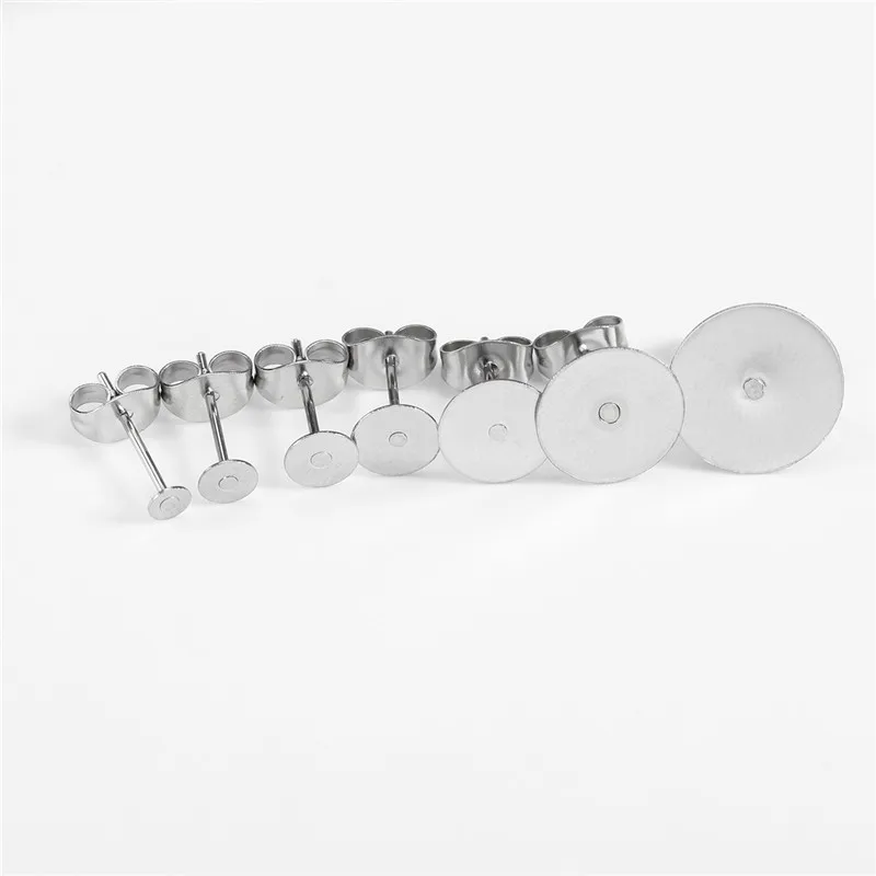 Echt vergoldeter Edelstahl, blanko, Ohrstecker, Basisstifte mit Ohrring-Stecker, Erkenntnisse, Ohrrücken für DIY-Schmuckherstellung – Detail 3