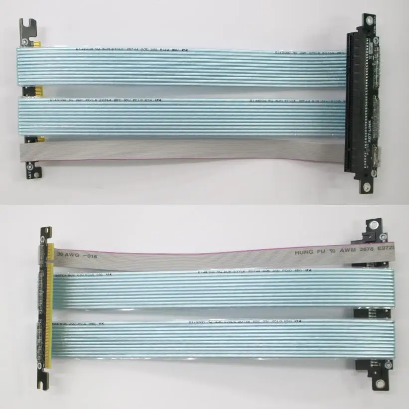 ADT-link PCI-E X16 4.0 كابل تمديد بطاقة الرسومات كامل السرعة مستقرة ITX A4 الهيكل المزدوج التوافق العكسي PCIe 16x